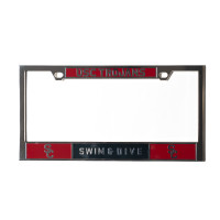 USC Trojans Chrome SC Interlock Swim & Dive License Plate Frame